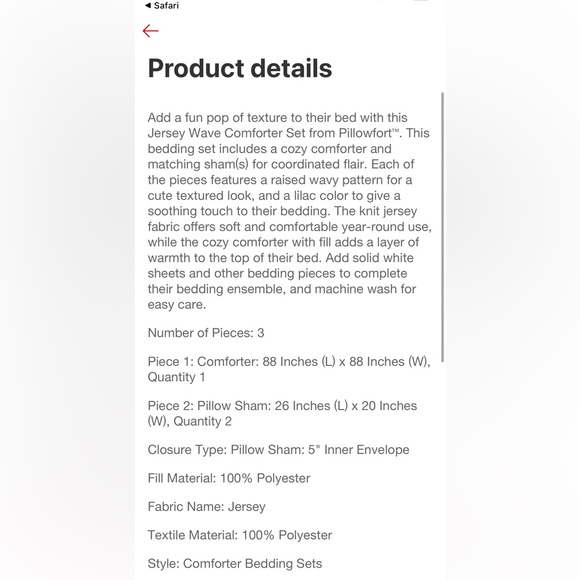 Pillowfort Bedding Pillowfort Jersey Wave Comforter Set Full Queen